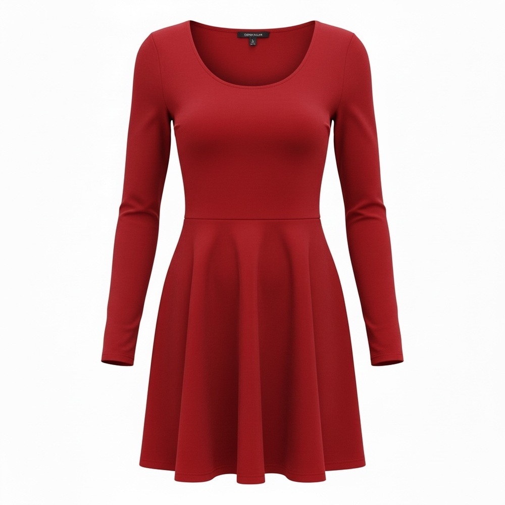 Design Lab NWT fit and flare magenta skater dress, medium